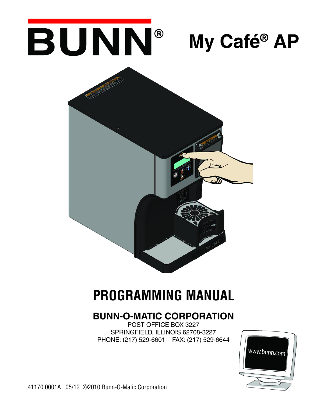 Bunn 41170.0001A manual My Café AP 