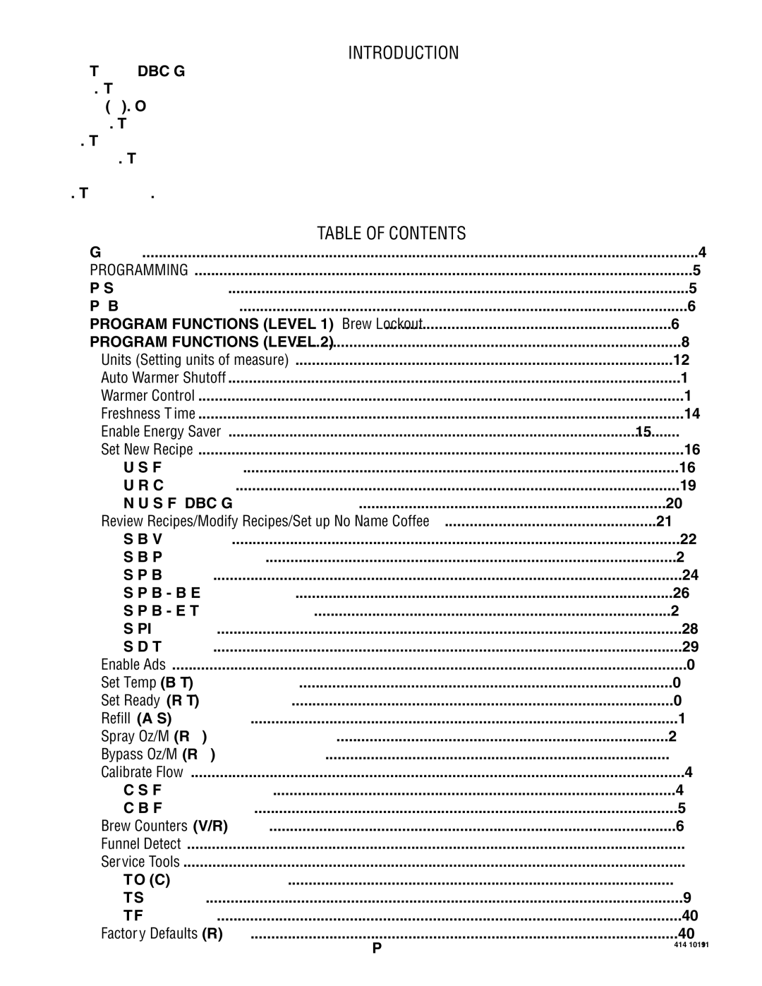 Bunn 41343 manual Introduction 