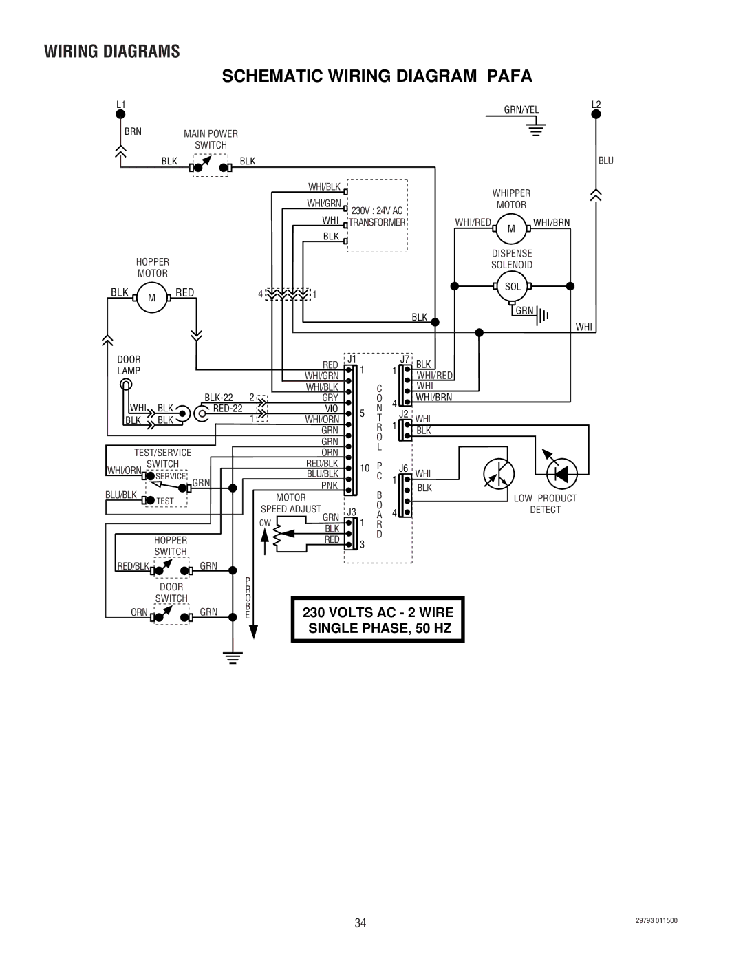 Bunn CDS-3, CDS-2 service manual Schematic Wiring Diagram Pafa 