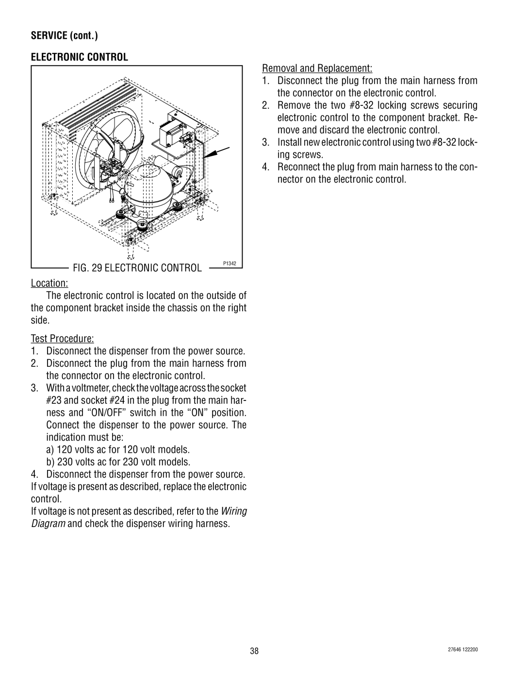 Bunn CDS-3 service manual Electronic Control 