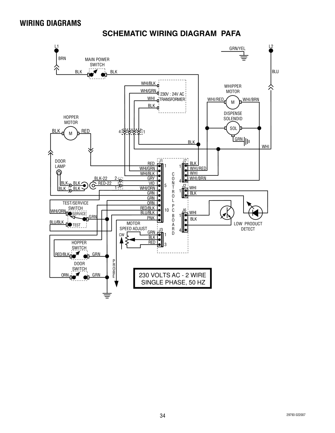 Bunn CDS-3 manual Wiring Diagrams Schematic Wiring Diagram Pafa, Blk 