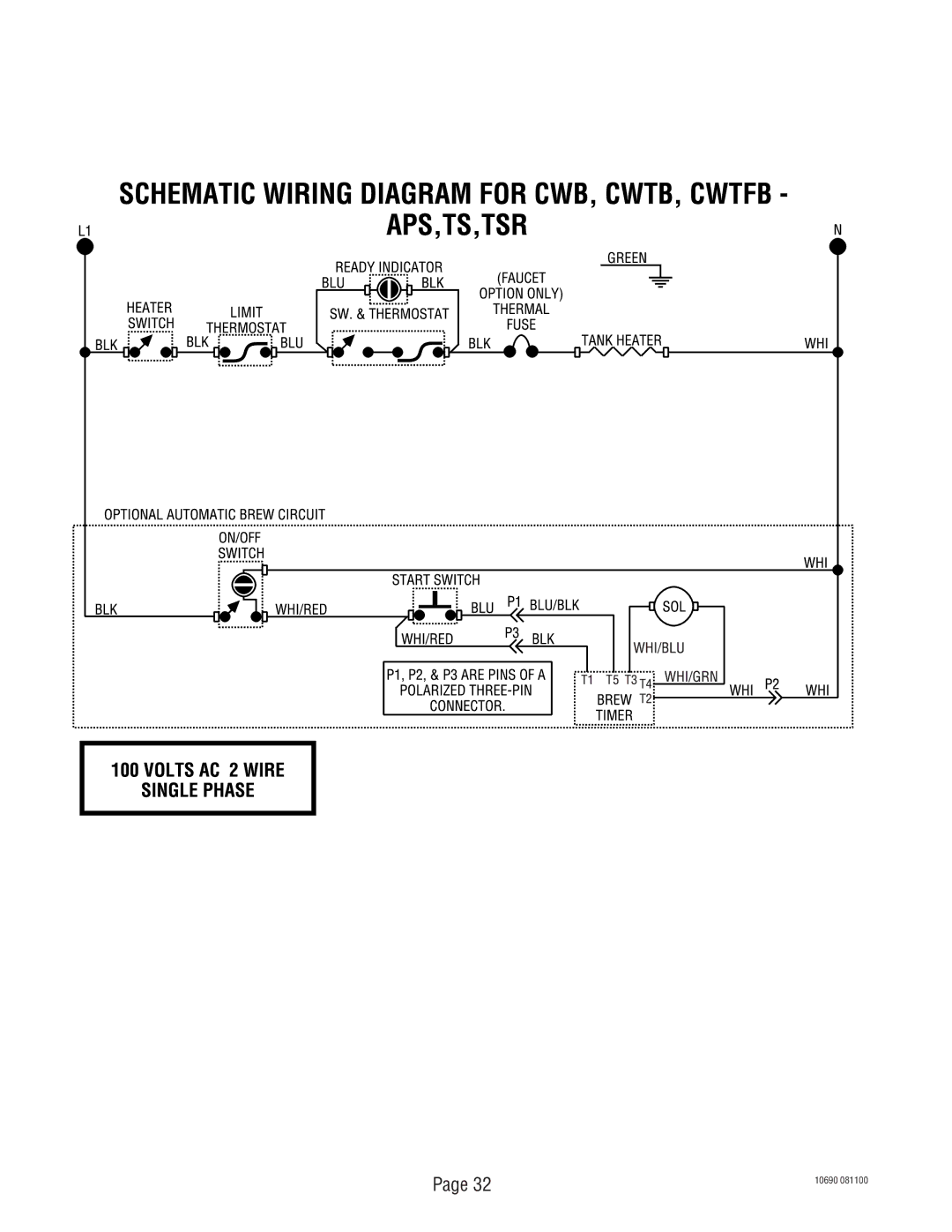 Bunn CW-APS, CWT-TSR service manual 10690 