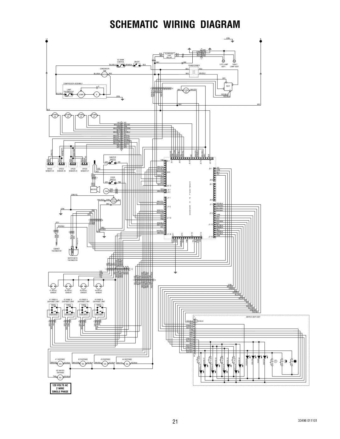 Bunn FCD-4 manual Schematic Wiring Diagram 