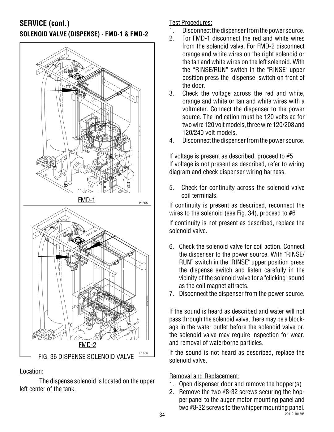 Bunn FMD-1, FMD-2 service manual 