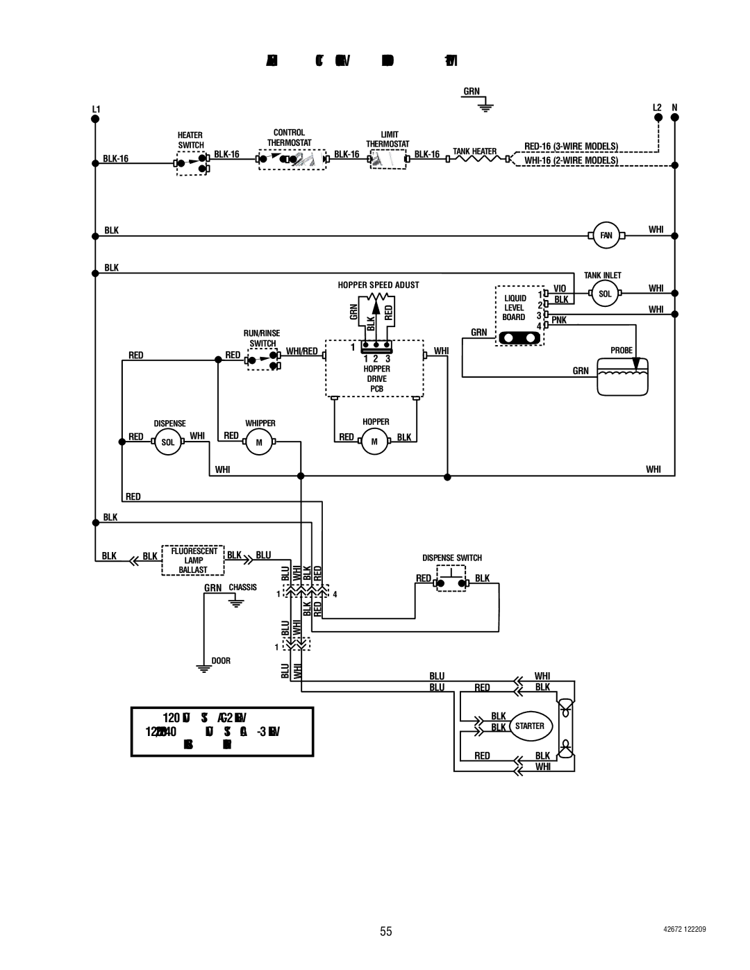 Bunn FMD-4, FMD-5 manual Schematic Wiring Diagram FMD-1, Blk 