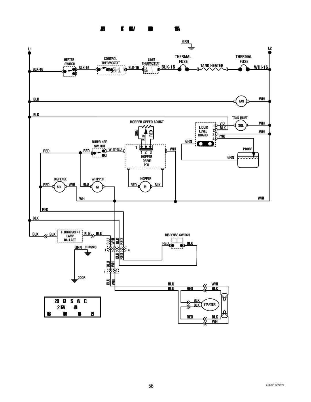 Bunn FMD-5, FMD-4 manual Schematic Wiring Diagram FMD-1A, WHI-16 