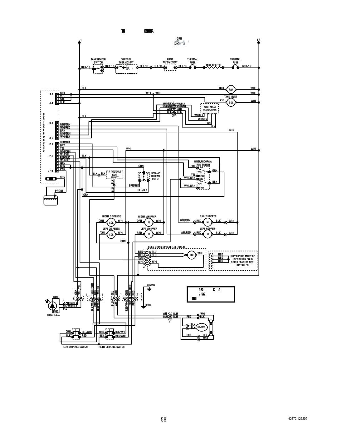 Bunn FMD-5, FMD-4 manual Schematic Wiring Diagram FMD-2A 