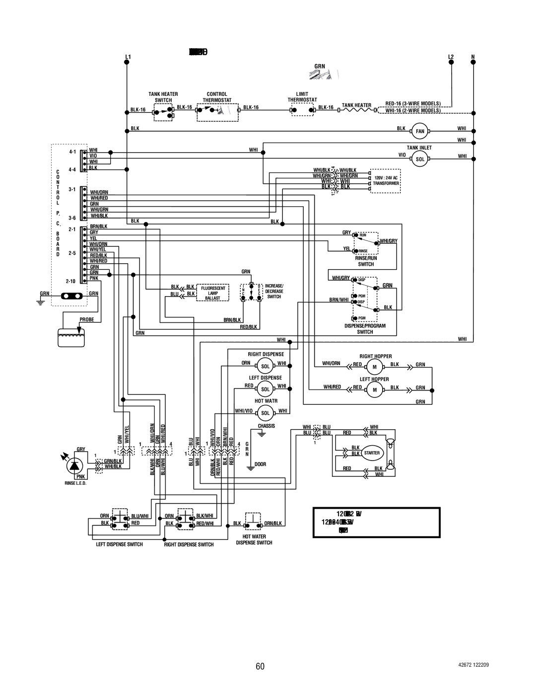 Bunn FMD-5, FMD-4 manual Schematic Wiring Diagram FMD-2FD 