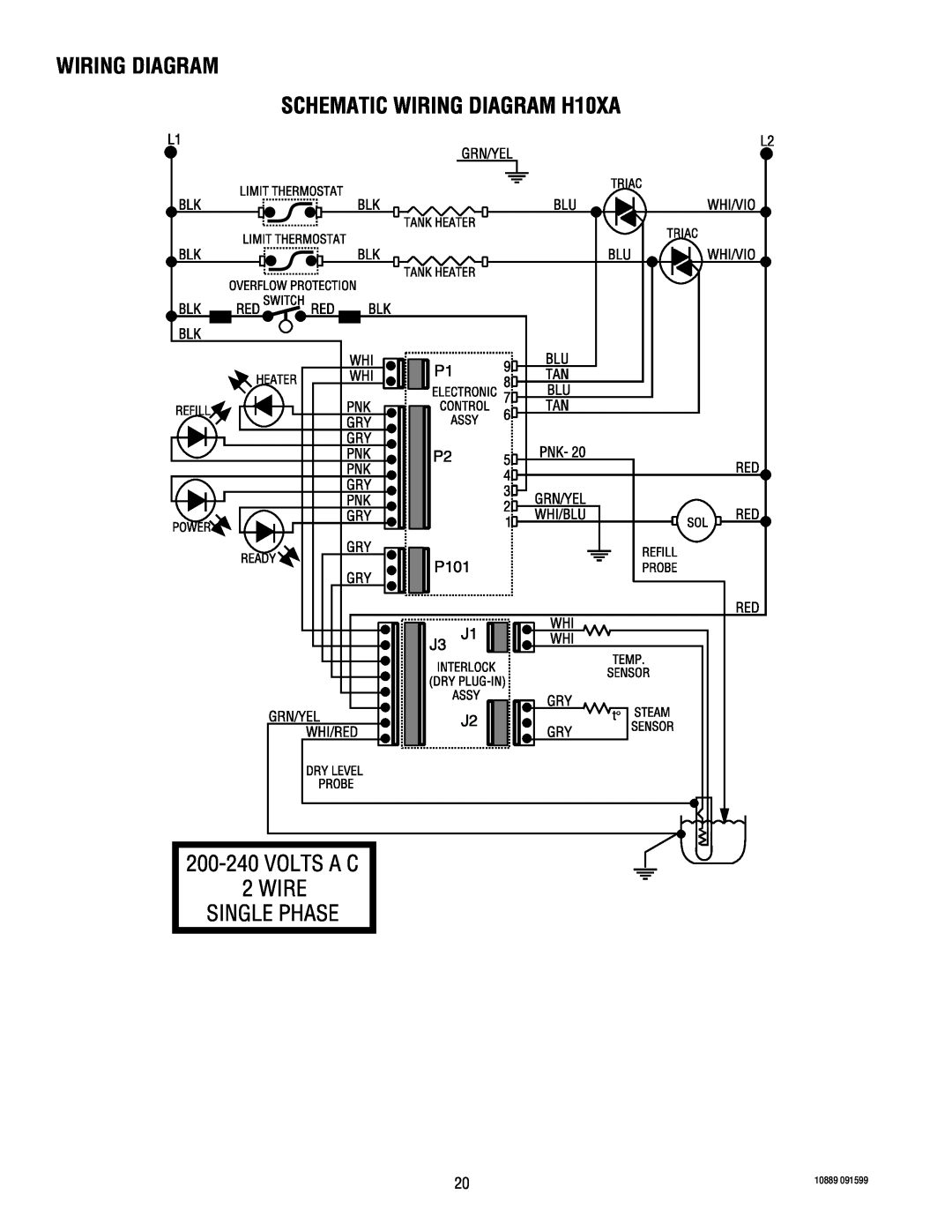Bunn H10X service manual Wiring Diagram 