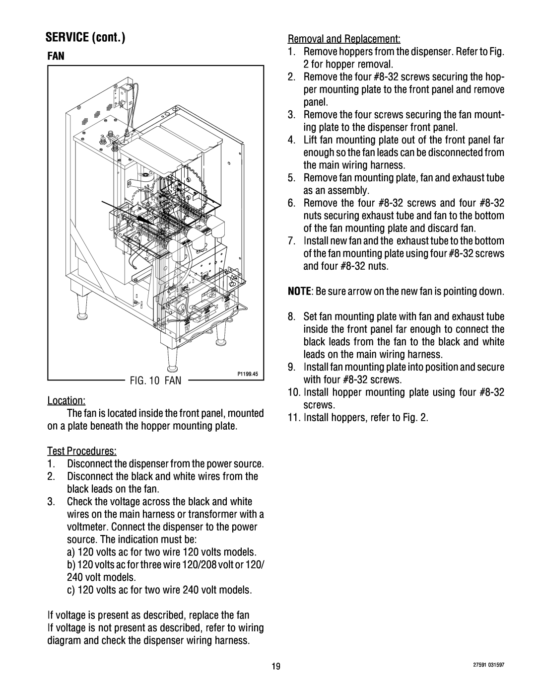 Bunn HC-3 service manual SERVICE cont 