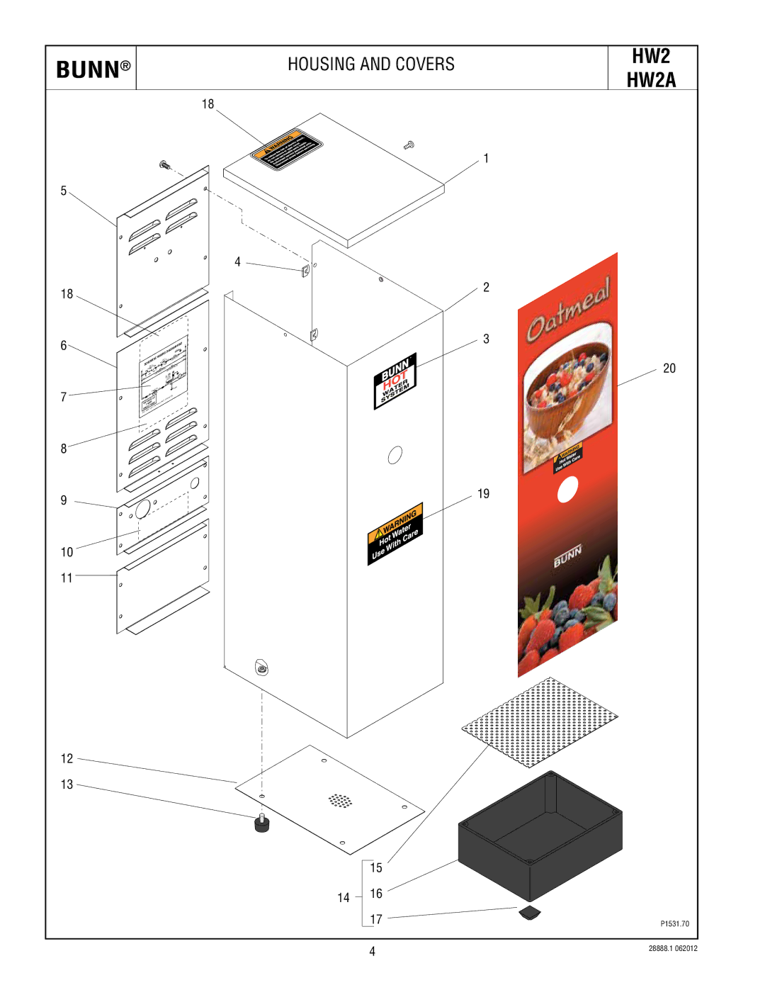 Bunn HW2A specifications Bunn 