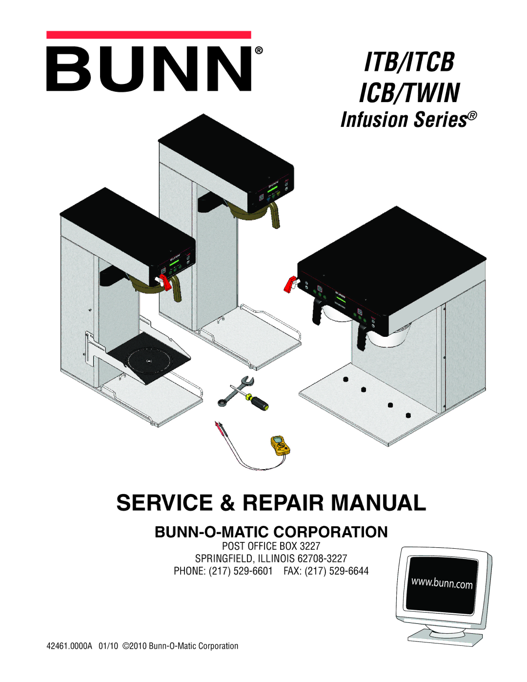 Bunn ITB/ITCB, ICB/TWIN manual Itb/Itcb Icb/Twin 