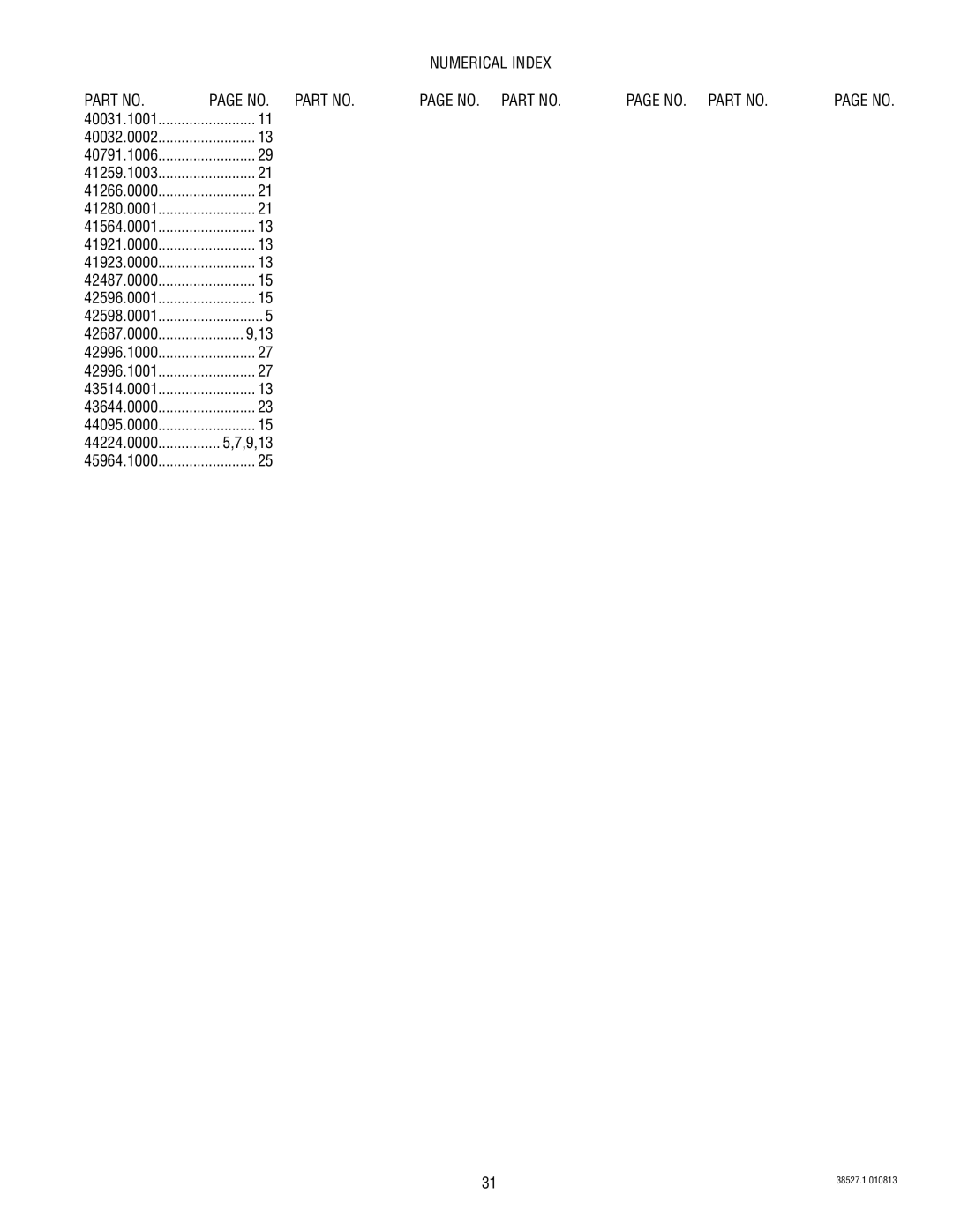 Bunn imix-5s specifications NO. Part no 