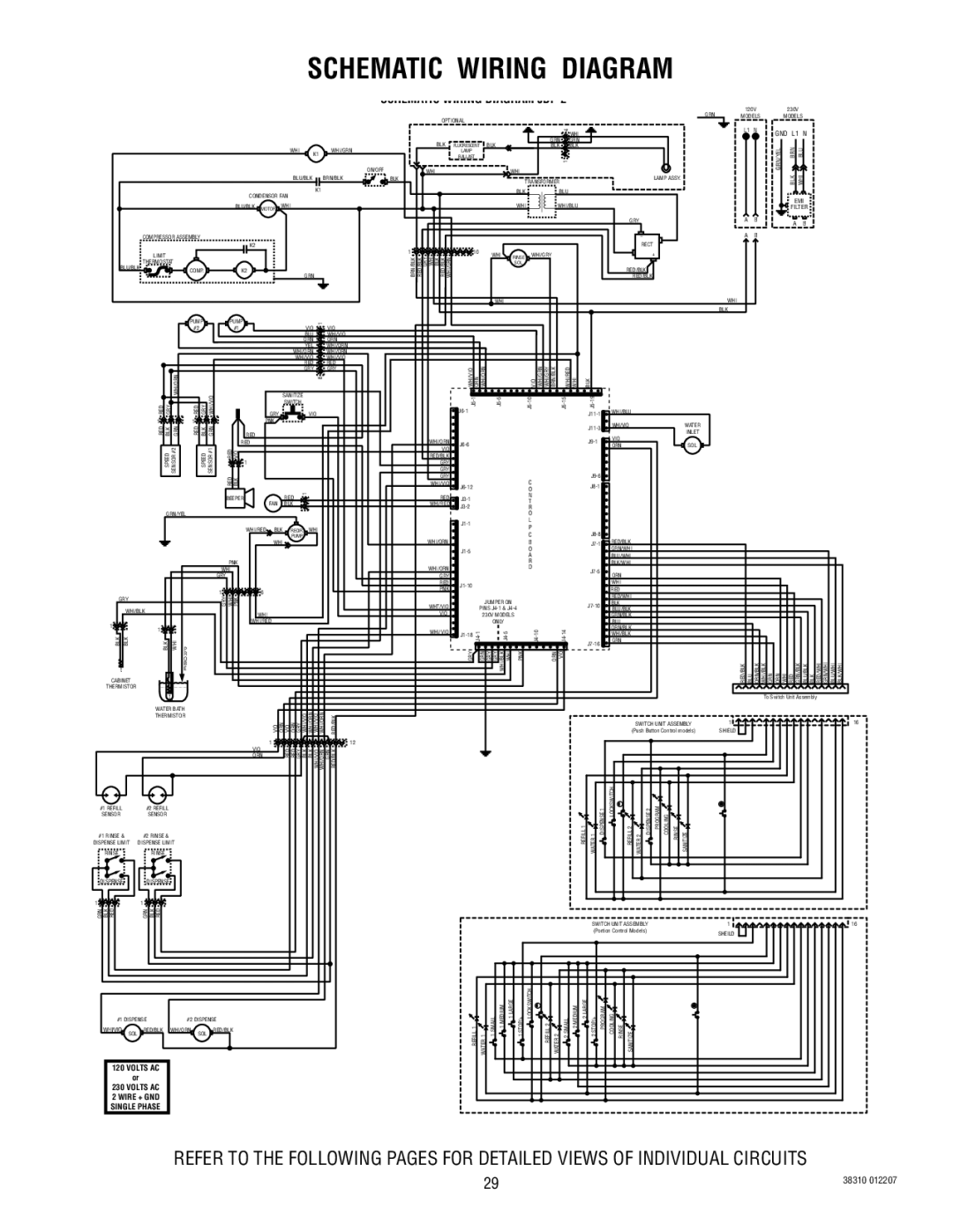 Bunn JDF-2 manual Schematic Wiring Diagram 