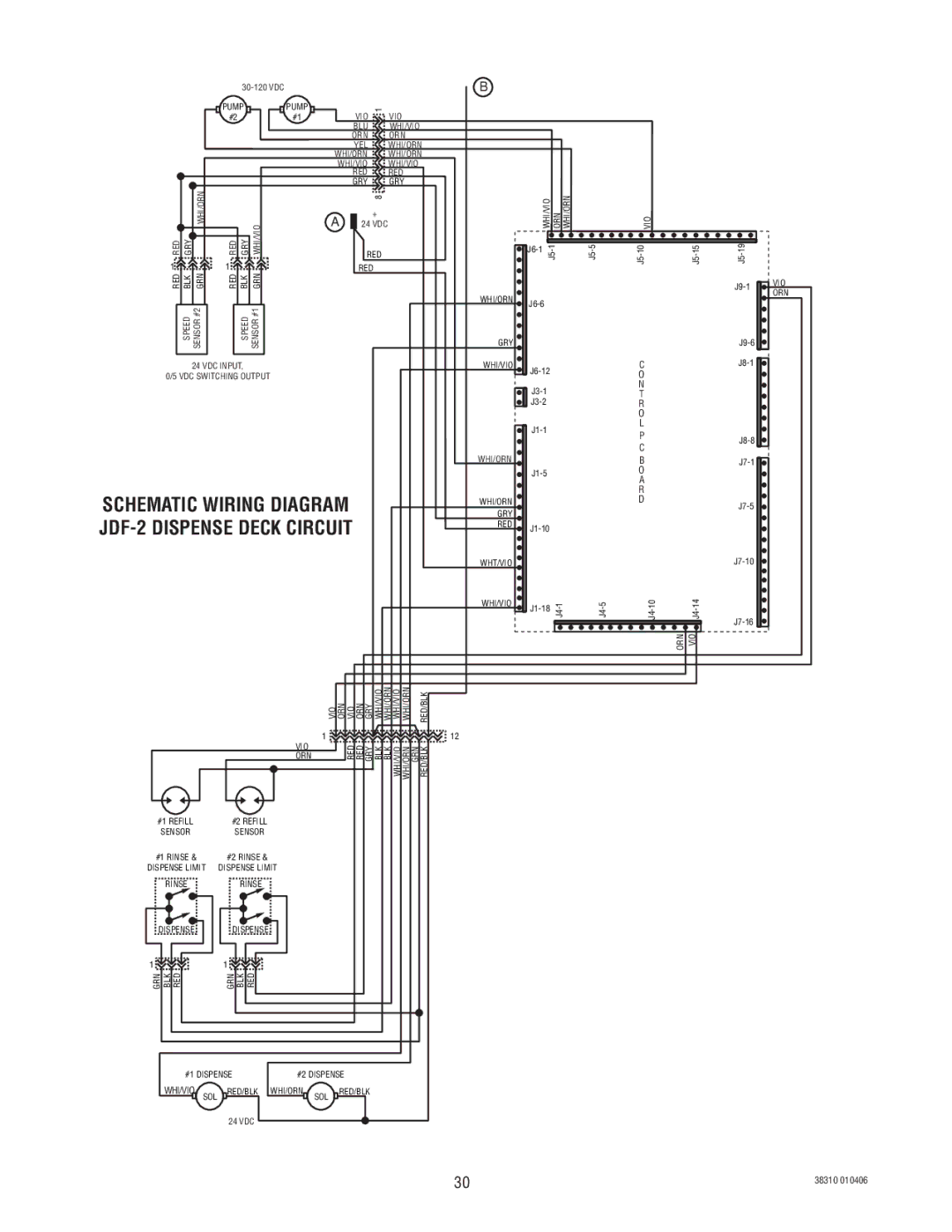 Bunn JDF-2 manual Schematic Wiring Diagram 