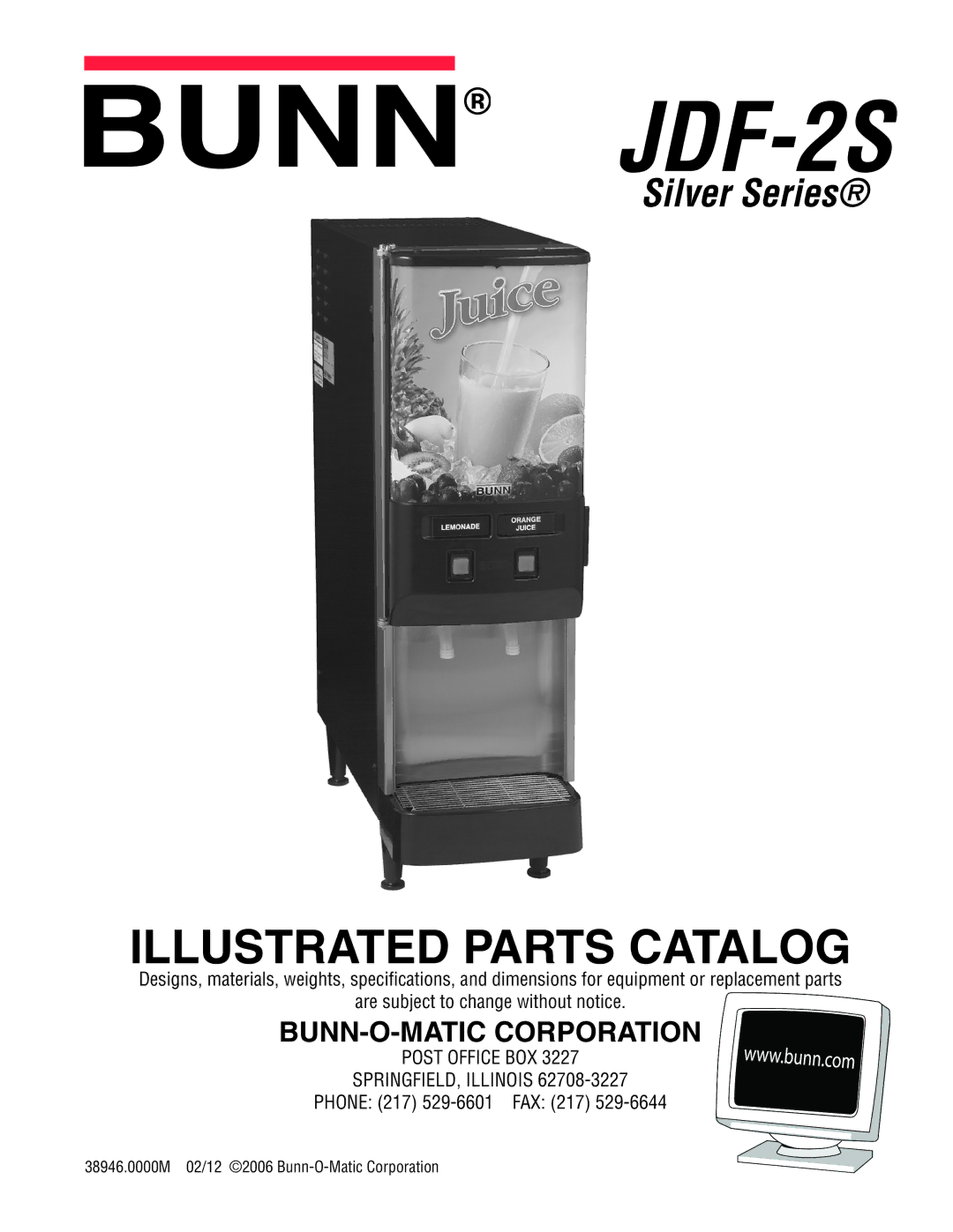 Bunn JDF-2S manual 