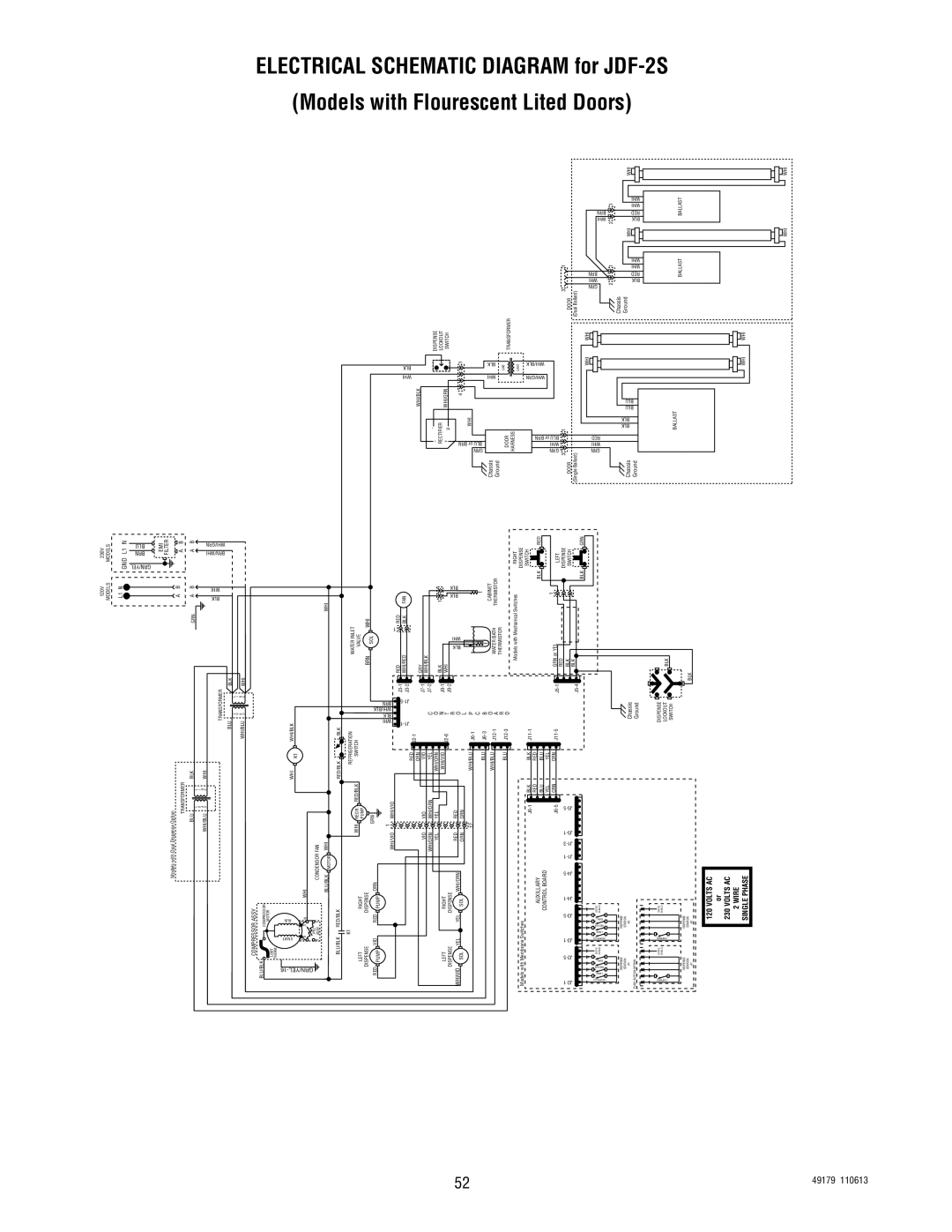 Bunn JDF-4SB, JDF-4D manual Schematic Wiring 