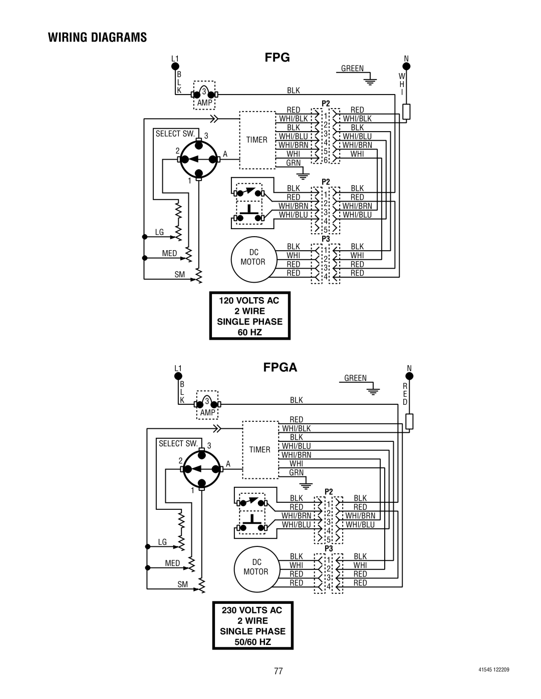 Bunn LPG-2, G9WD, G9-2T DBC, G1, FPG-2 service manual Fpga 