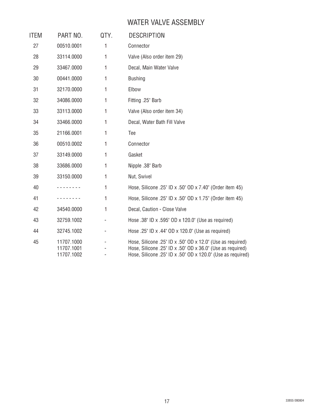 Bunn N  0005473 manual 11707.1001 