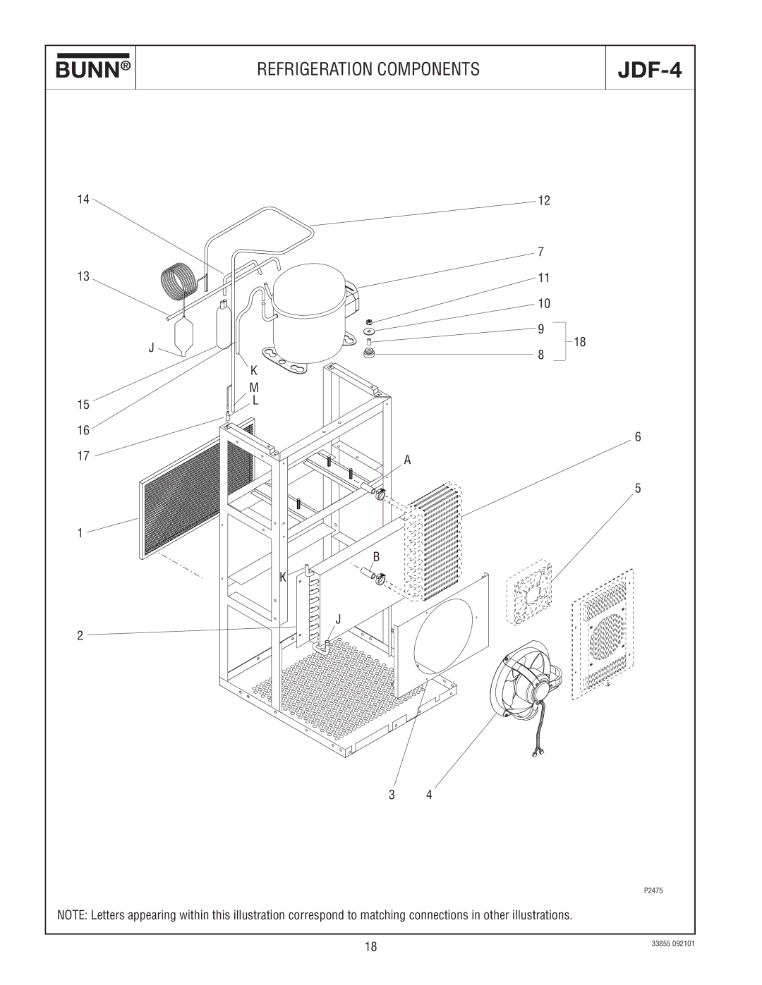 Bunn N  0005473 manual Refrigeration Components 