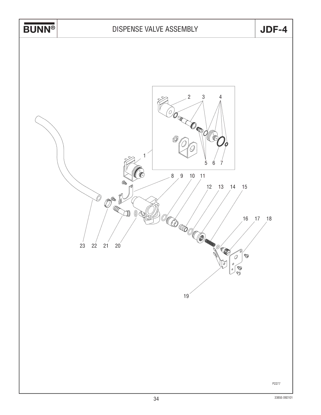 Bunn N  0005473 manual Dispense Valve Assembly 