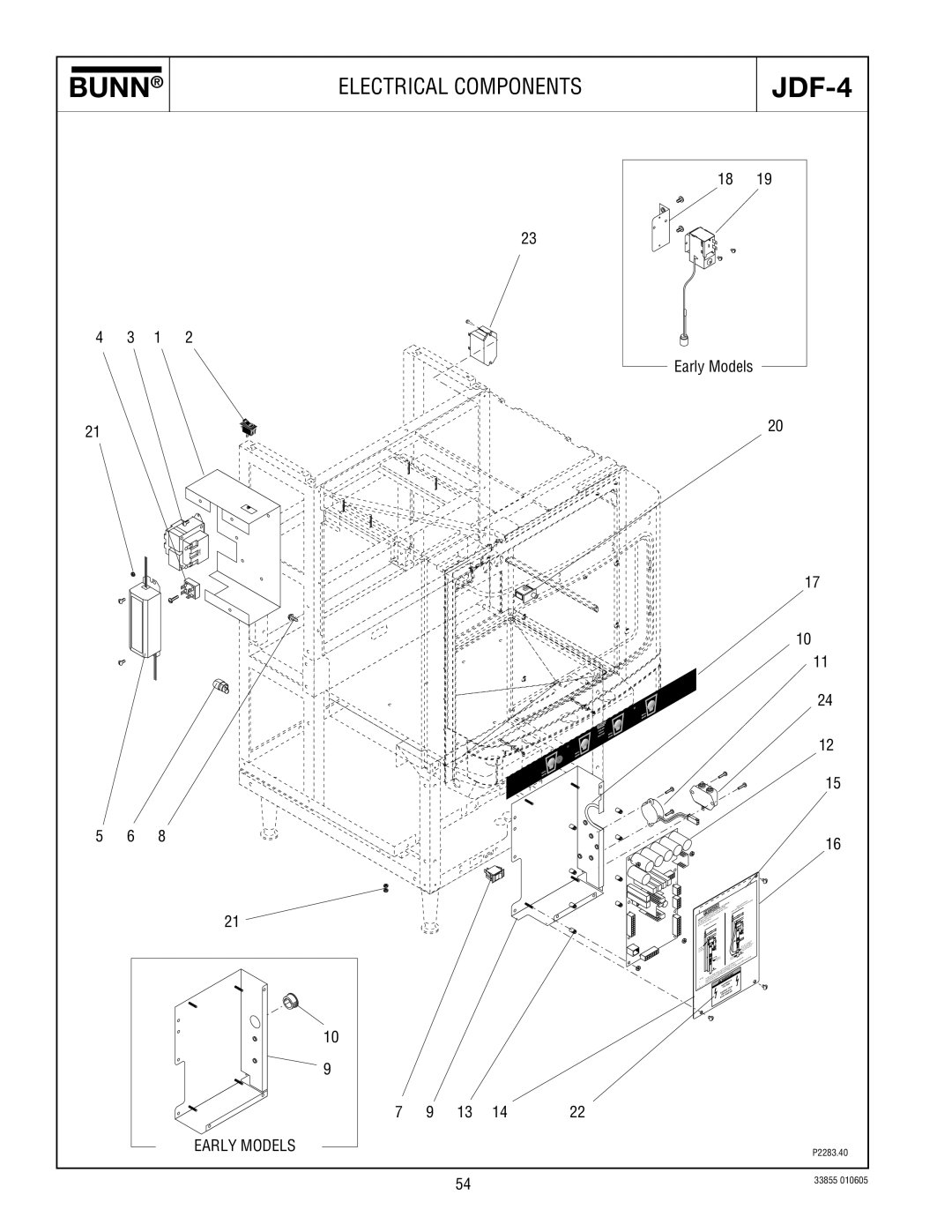 Bunn N  0005473 manual Electrical Components 