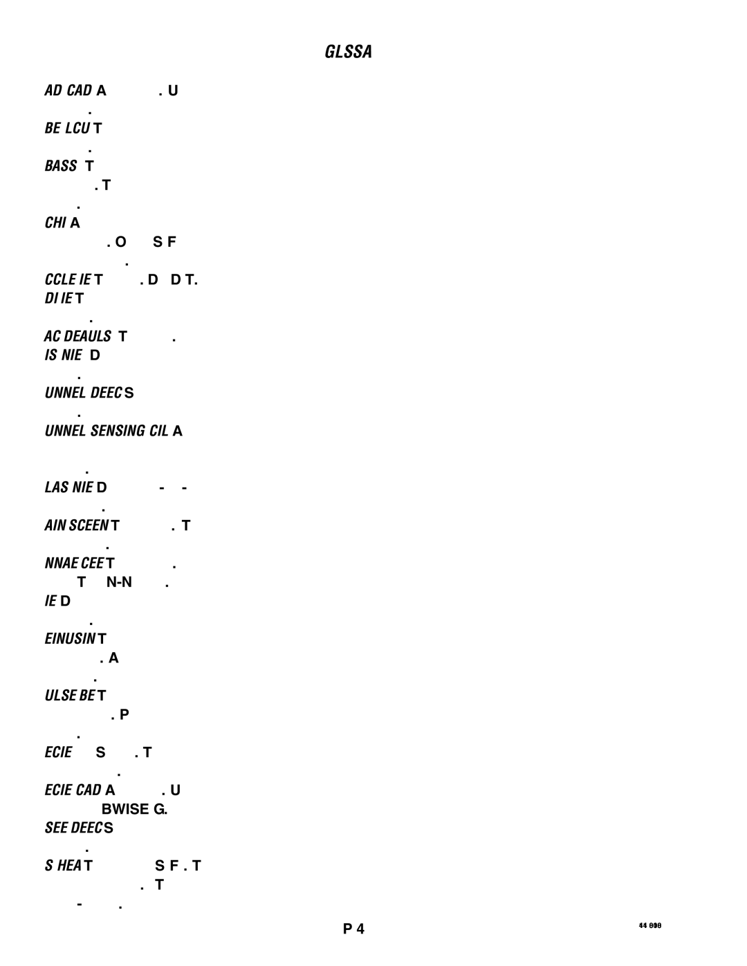 Bunn SNG0033000 manual Glossary 