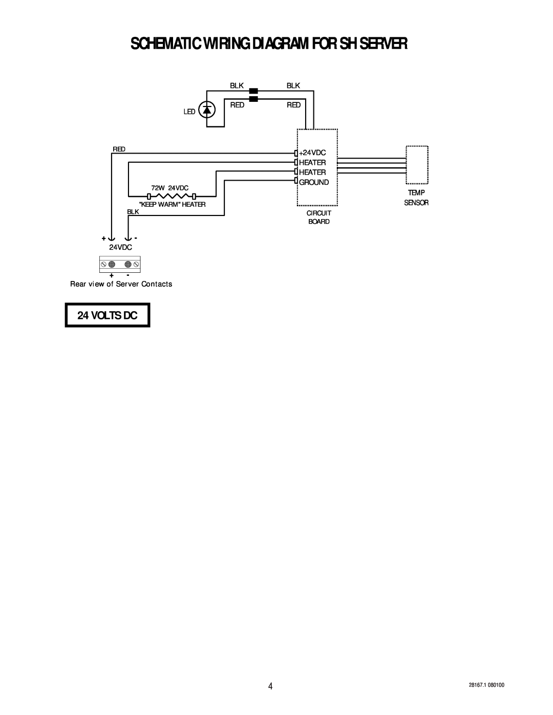 Bunn Soft Heat Server 1.50 Gallon manual Schematic Wiring Diagram For Sh Server, Volts Dc 