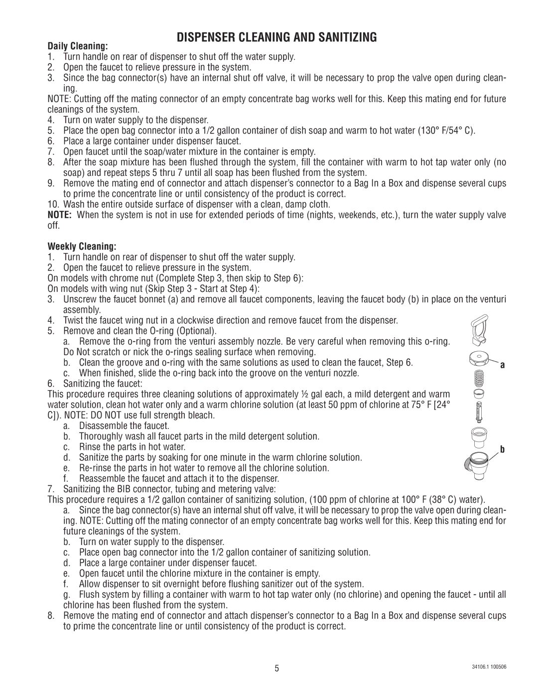 Bunn TCD - 1/2 manual Daily Cleaning 