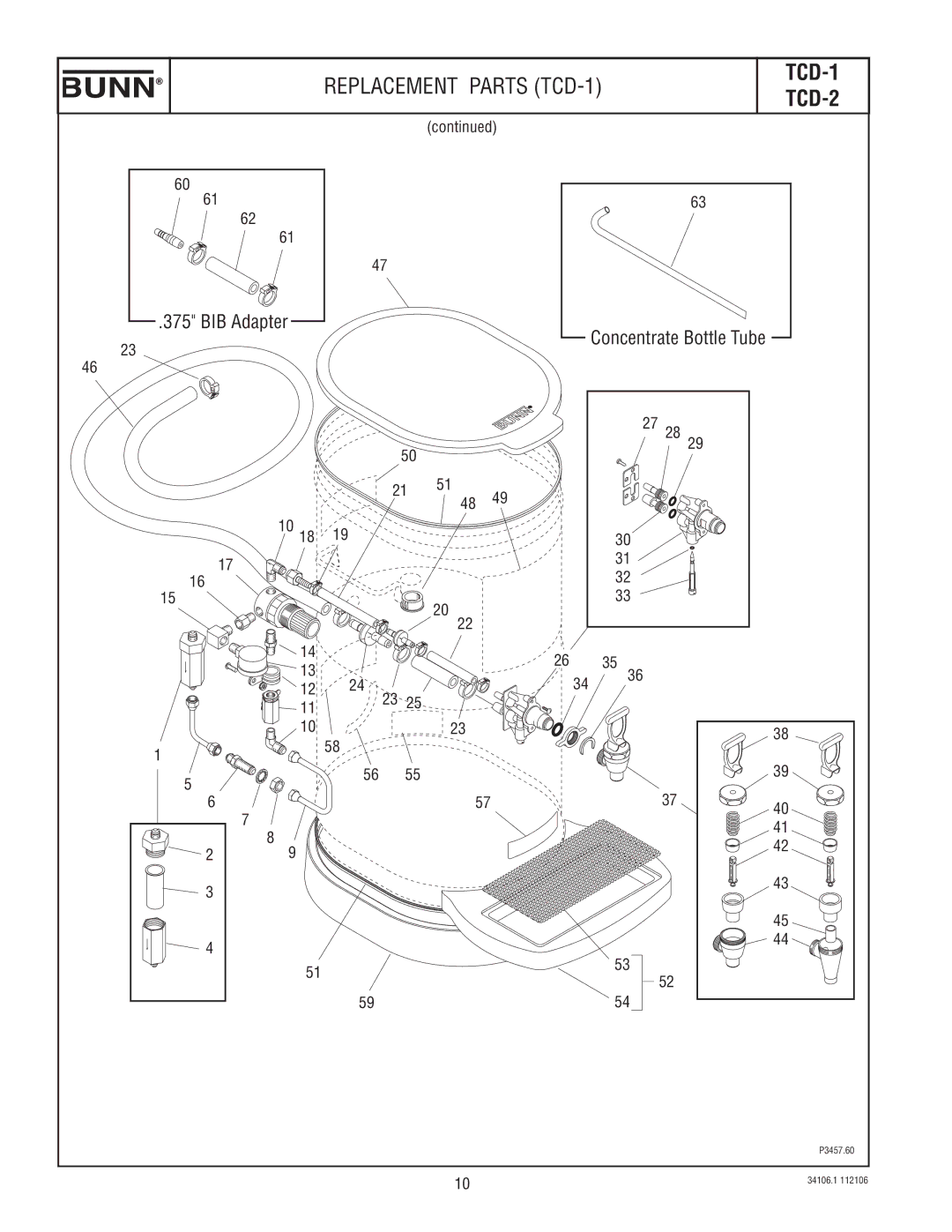 Bunn TCD-1, TCD-2 manual 