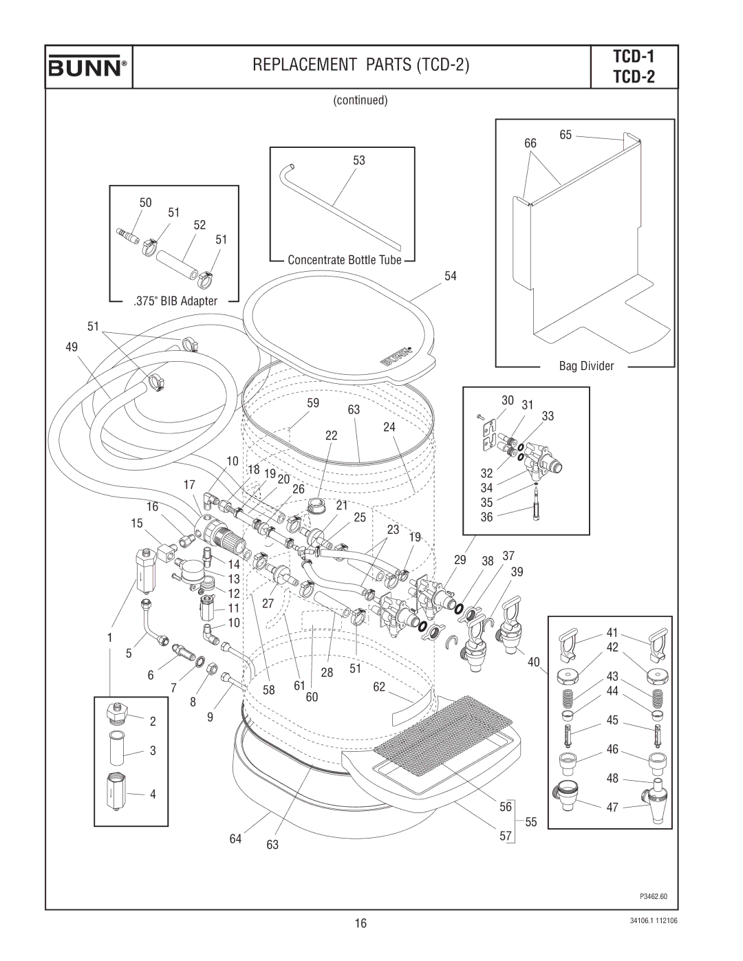 Bunn TCD-1, TCD-2 manual P3462.60 