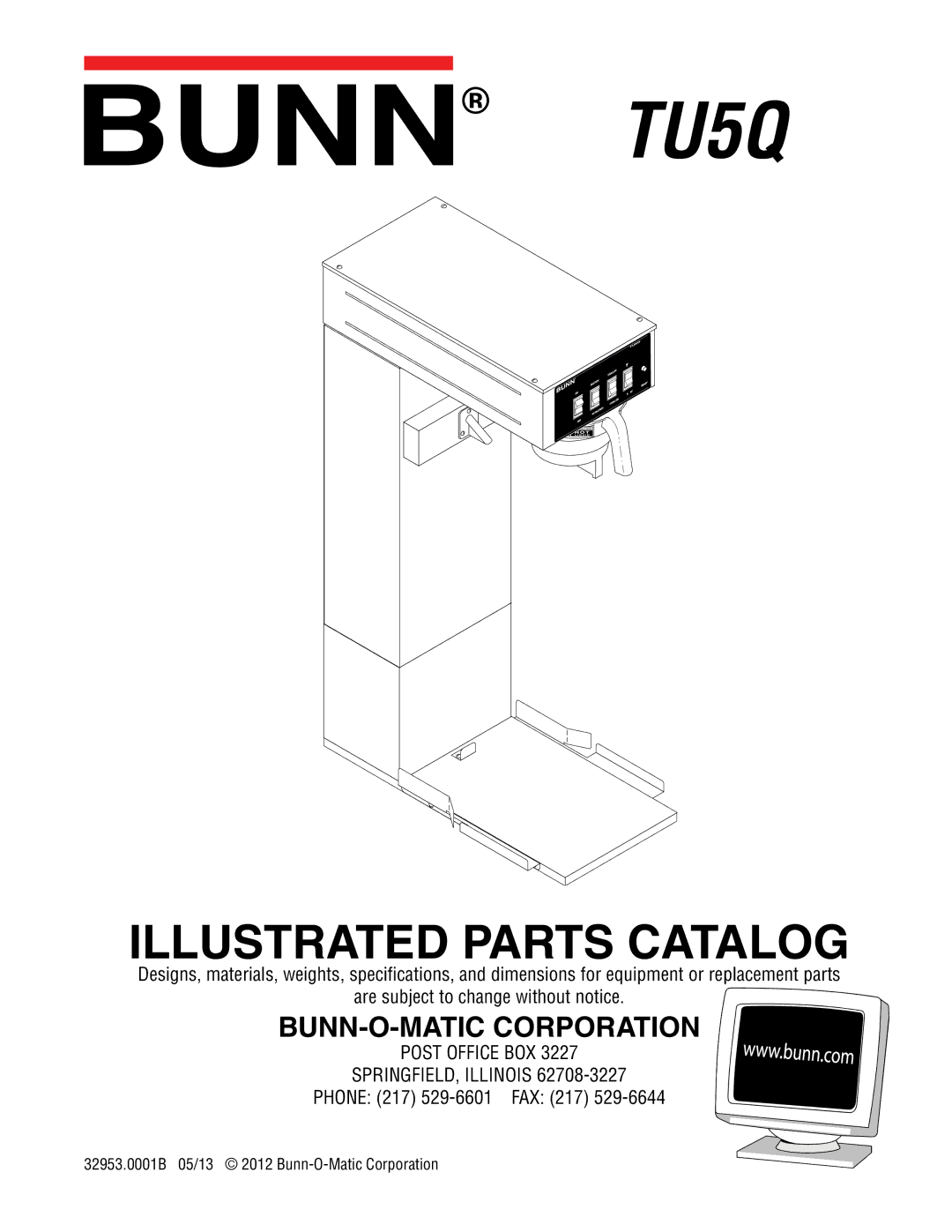 Bunn TU5Q specifications 