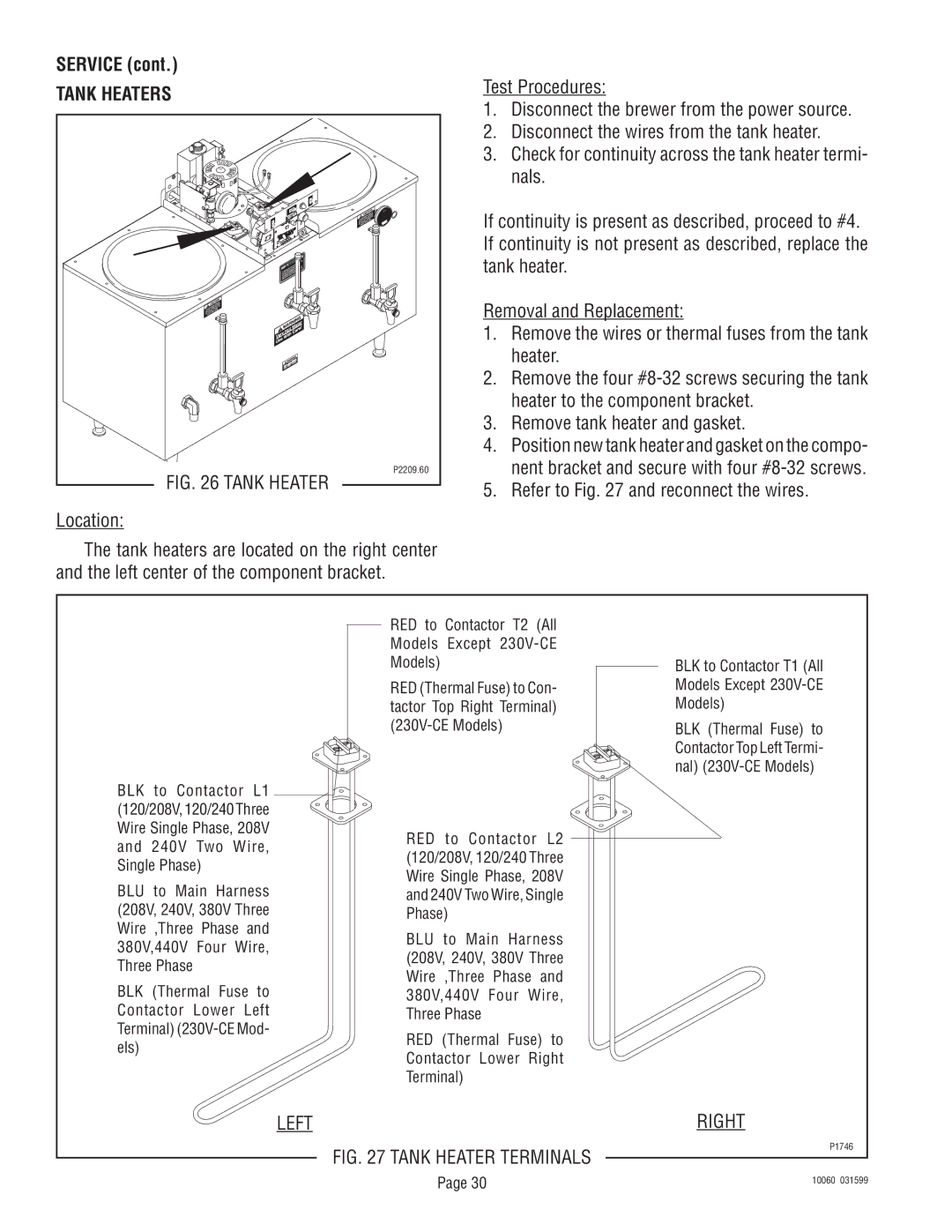 Bunn U3A service manual Tank Heaters 