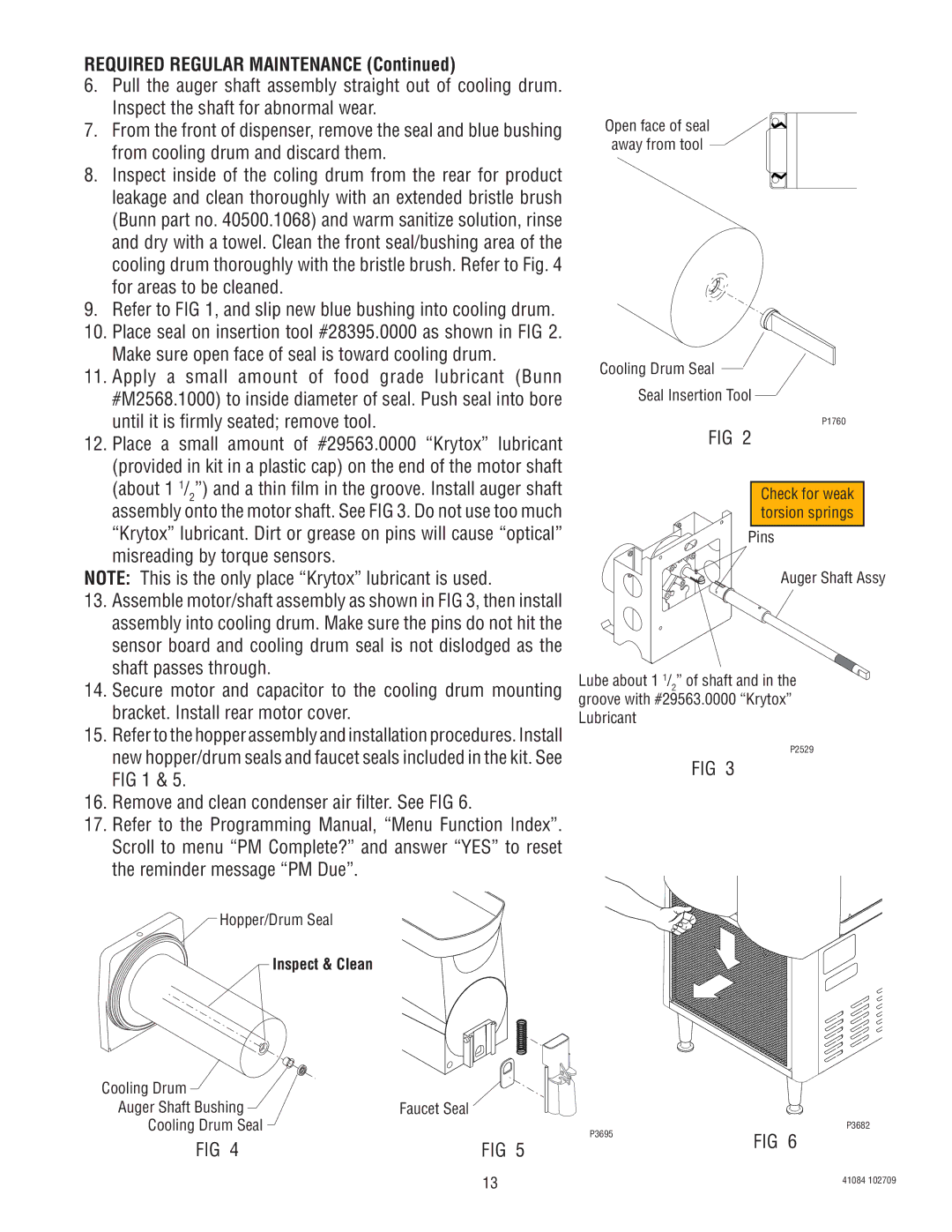 Bunn ULTRA-1 manual Required Regular Maintenance 