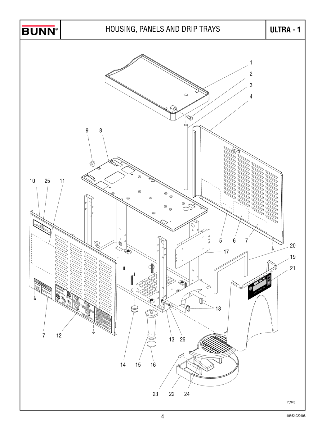 Bunn ULTRA-1 specifications Ultra 