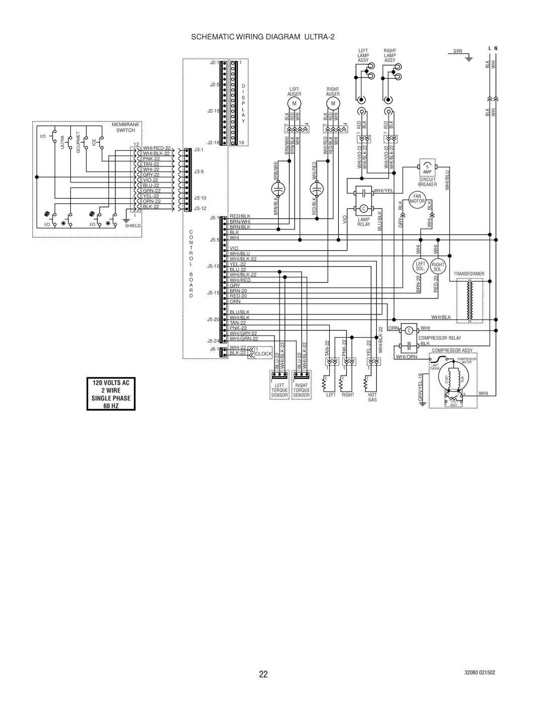 Bunn manual Schematic Wiring Diagram ULTRA-2 