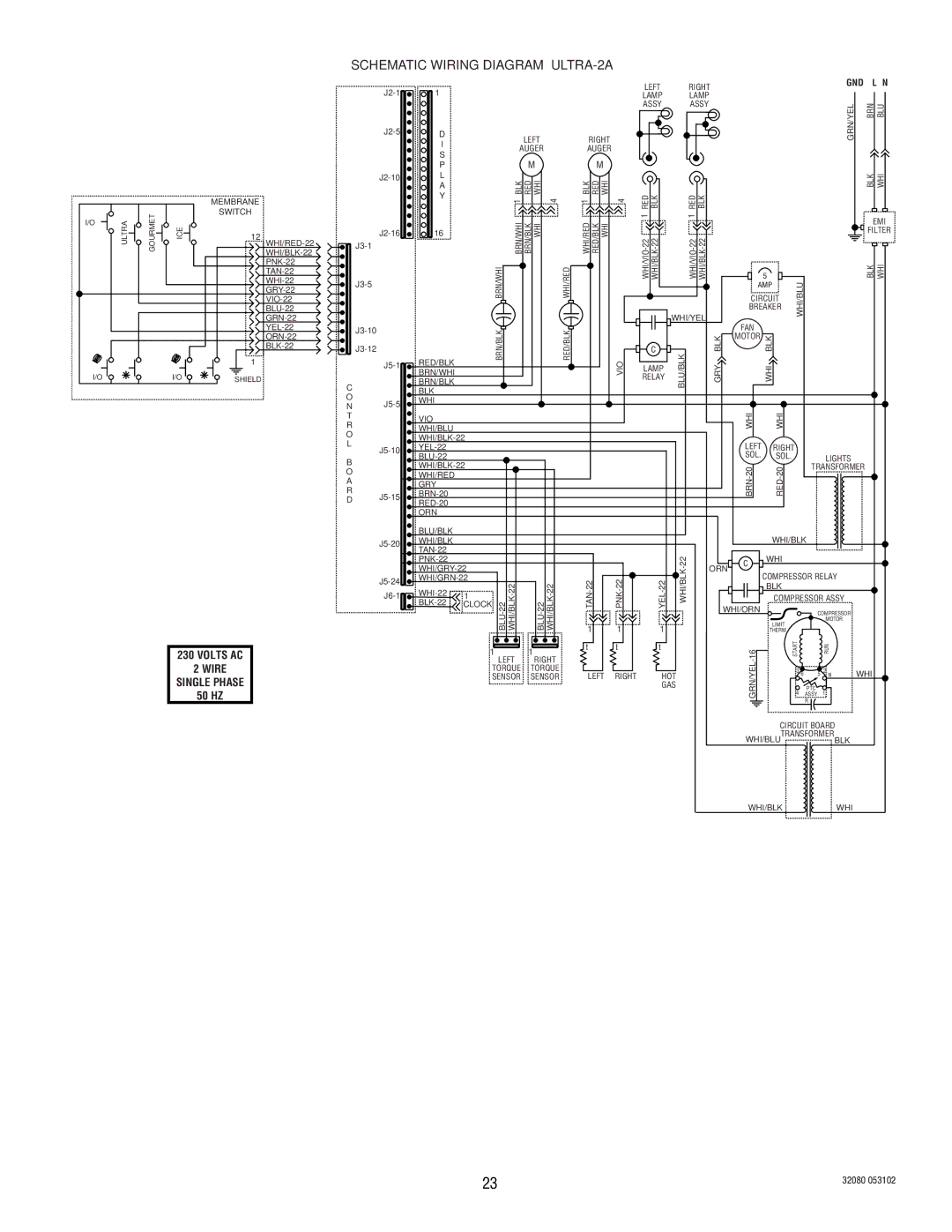 Bunn manual Schematic Wiring Diagram ULTRA-2A 