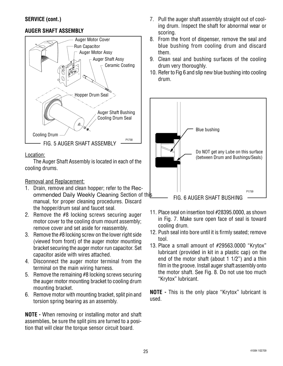 Bunn ULTRA-2 manual Auger Shaft Assembly 