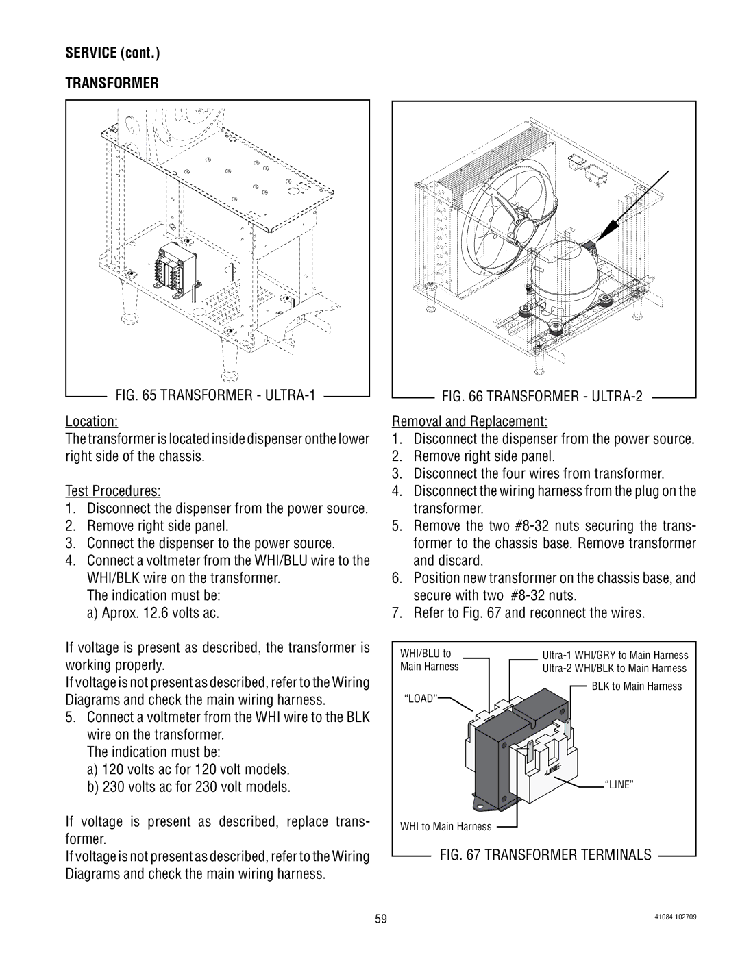 Bunn ULTRA-2 manual Transformer, Load 