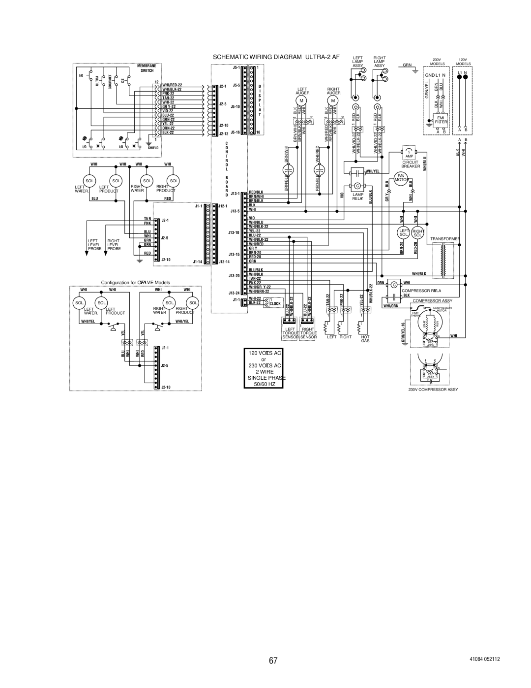 Bunn manual Schematic Wiring Diagram ULTRA-2 AF 