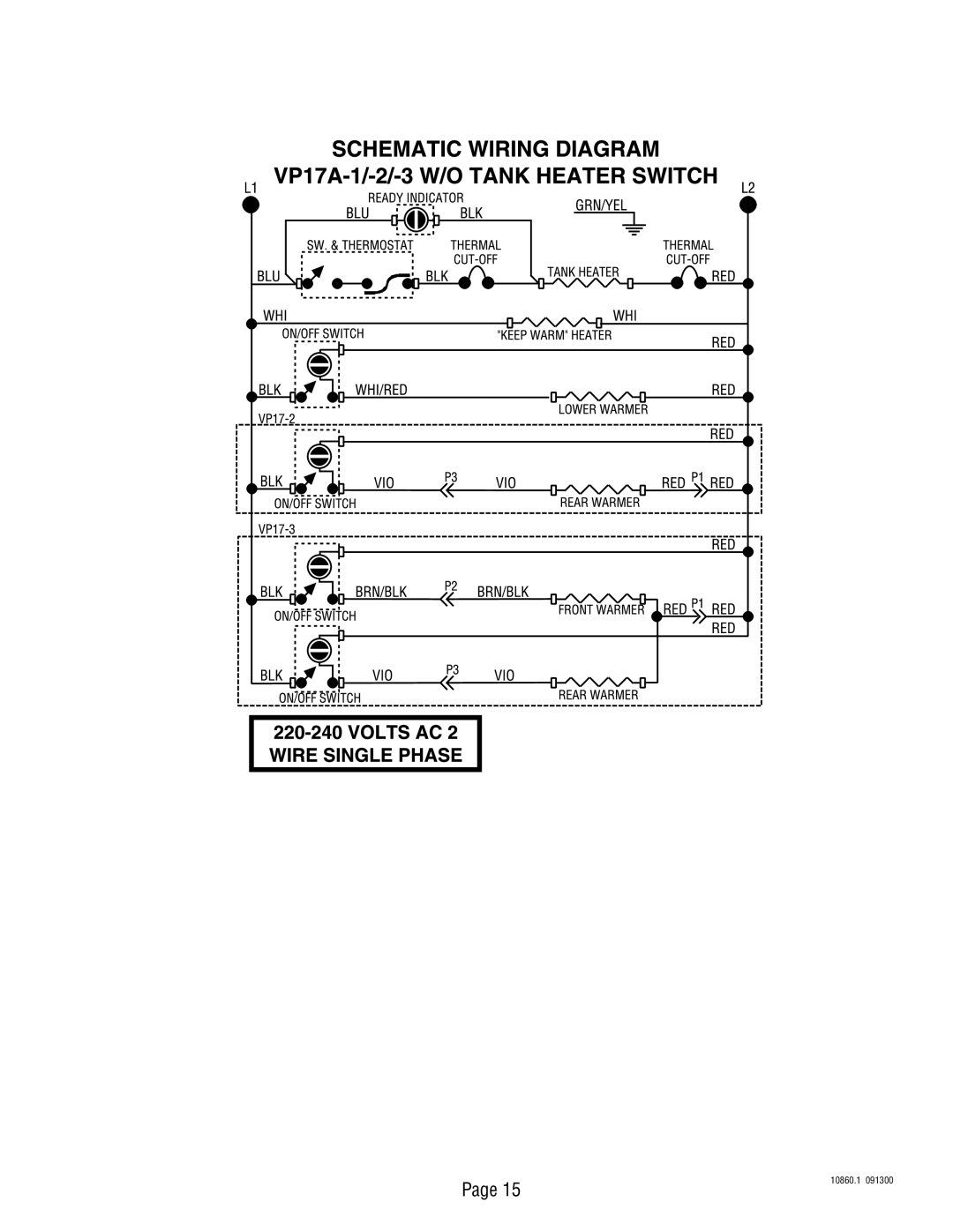 Bunn VP17A service manual 10860.1 