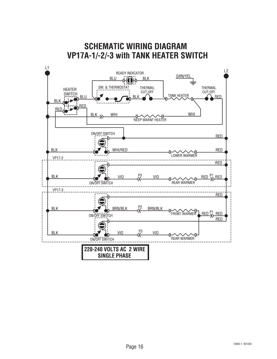 Bunn VP17A service manual 10860.1 