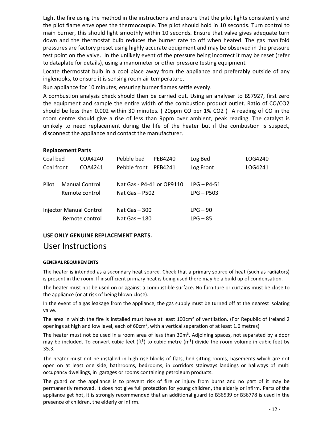 Burley G4237/8 warranty User Instructions, USE only Genuine Replacement Parts 