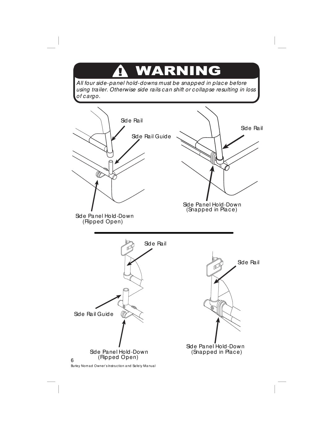 Burley HP 4489 warranty Burley Nomad Owner’s Instruction and Safety Manual 