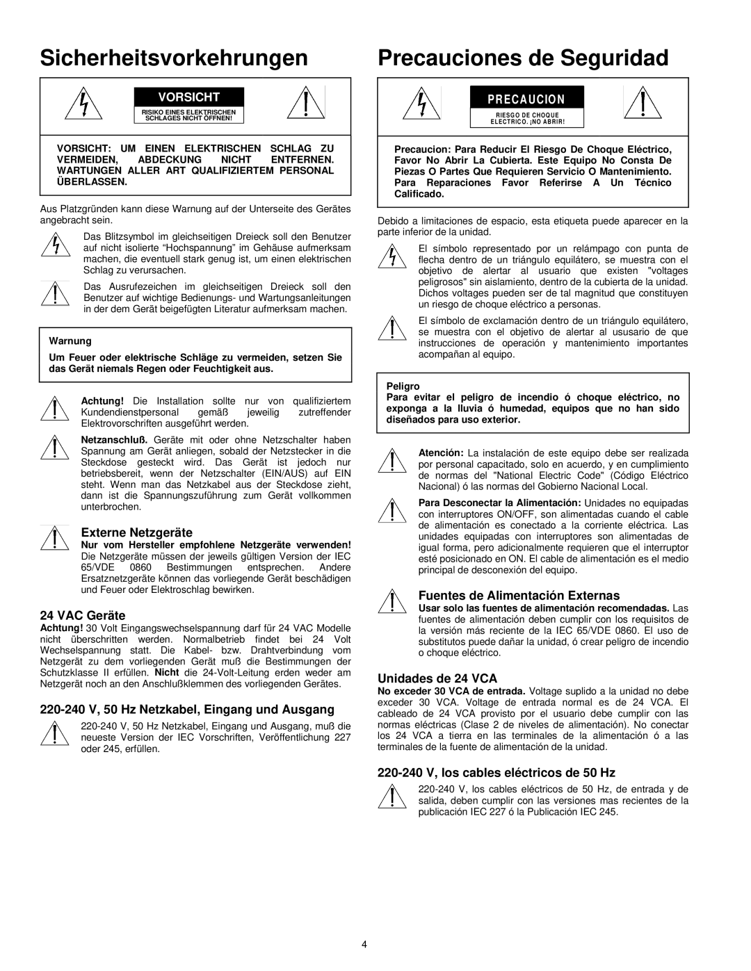 Burley TC700 Series Externe Netzgeräte, VAC Geräte, 220-240 V, 50 Hz Netzkabel, Eingang und Ausgang, Unidades de 24 VCA 