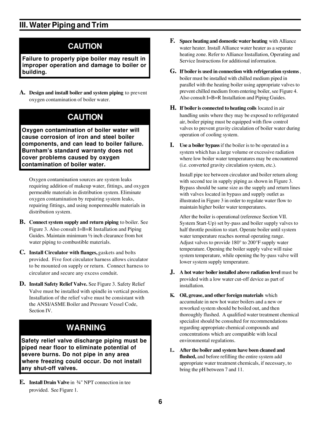 Burnham 20_PV_I manual III. Water Piping and Trim 