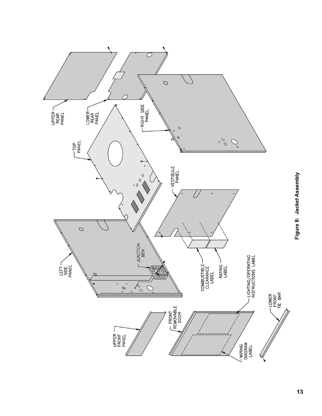 Burnham 8H manual Jacket Assembly 