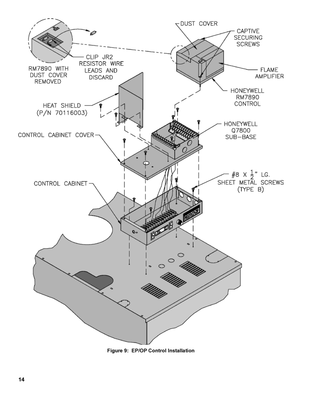 Burnham 8H manual EP/OP Control Installation 