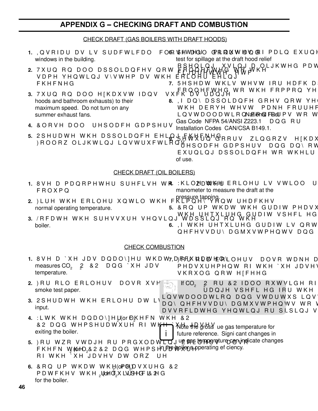 Burnham ES2 manual Appendix G Checking Draft and Combustion 