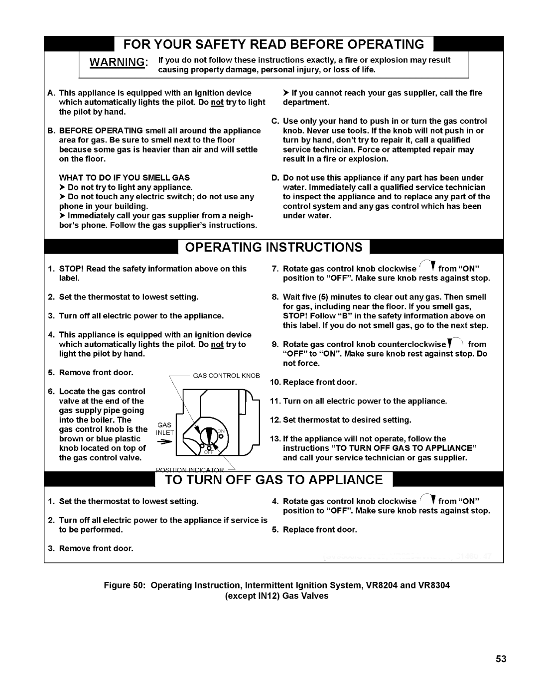 Burnham IN10 manual 